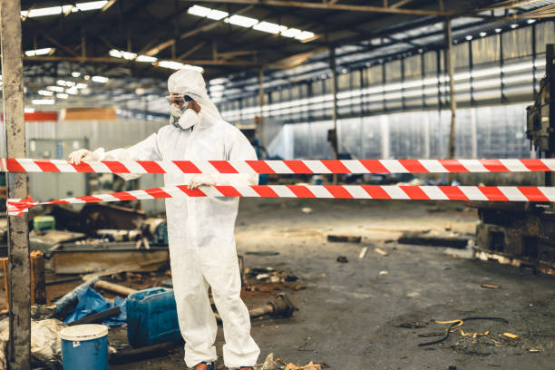 Professional Biohazard technician working in Preston, IA